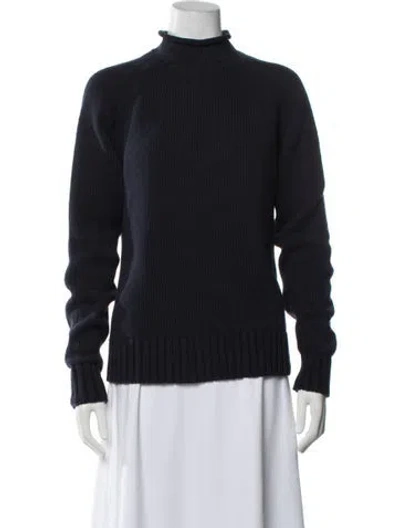 Pre-owned Alex Mill Turtleneck Sweater In Black/blue