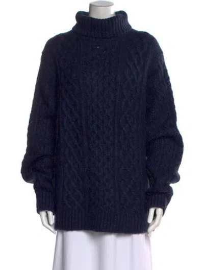 Pre-owned Alex Mill Turtleneck Sweater In Blue