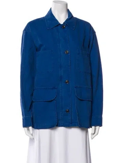 Pre-owned Alex Mill Utility Jacket In Blue