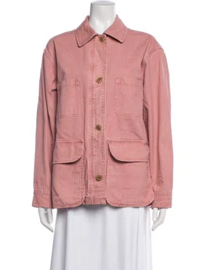 Pre-owned Alex Mill Utility Jacket In Pink