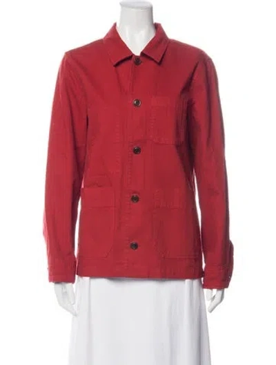 Pre-owned Alex Mill Utility Jacket In Red