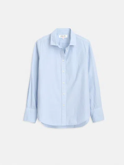 Alex Mill Val Shirt In Poplin In Calm Blue