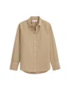 Alex Mill Val Shirt In Poplin In Medium Khaki