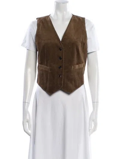 Pre-owned Alex Mill Vest In Blue