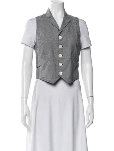 Pre-owned Alex Mill Vest In Blue