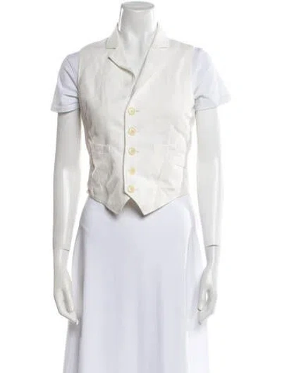 Pre-owned Alex Mill Vest In White