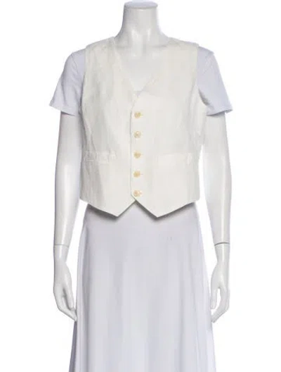 Pre-owned Alex Mill Vest In White