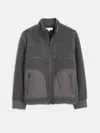 Alex Mill Sherpa Patch Pocket Jacket Charcoal In Charcoal