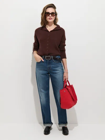 Alex Mill Violet Mid Rise Relaxed Jean In Toulon Wash