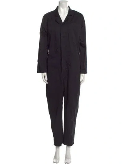 Pre-owned Alex Mill V-neck Jumpsuit In Black