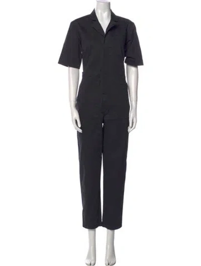 Pre-owned Alex Mill V-neck Jumpsuit In Black