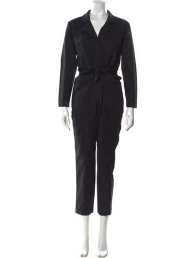 Pre-owned Alex Mill V-neck Jumpsuit In Black