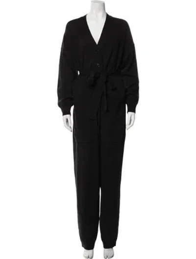 Pre-owned Alex Mill V-neck Jumpsuit In Black