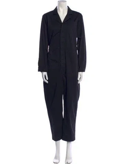 Pre-owned Alex Mill V-neck Jumpsuit In Blue