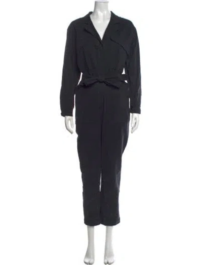 Pre-owned Alex Mill V-neck Jumpsuit In Blue