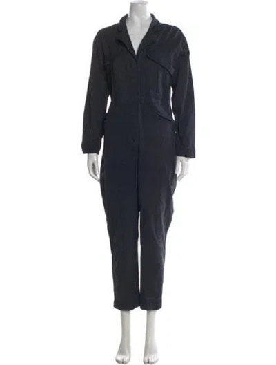 Pre-owned Alex Mill V-neck Jumpsuit In Gray