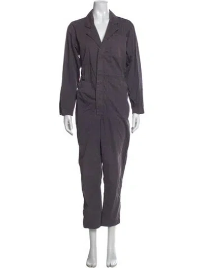 Pre-owned Alex Mill V-neck Jumpsuit In Gray