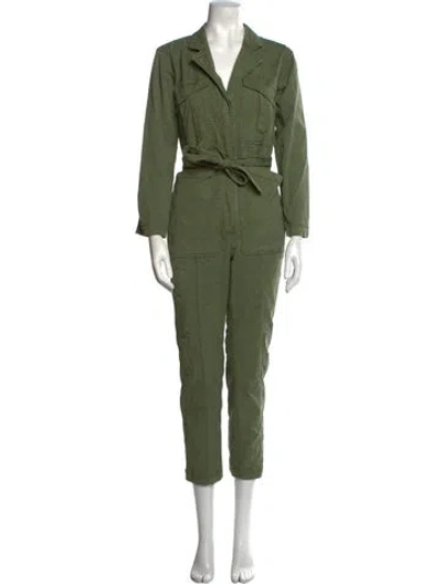 Pre-owned Alex Mill V-neck Jumpsuit In Green