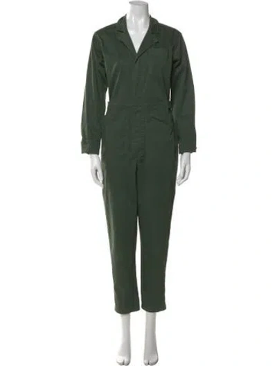 Pre-owned Alex Mill V-neck Jumpsuit In Green