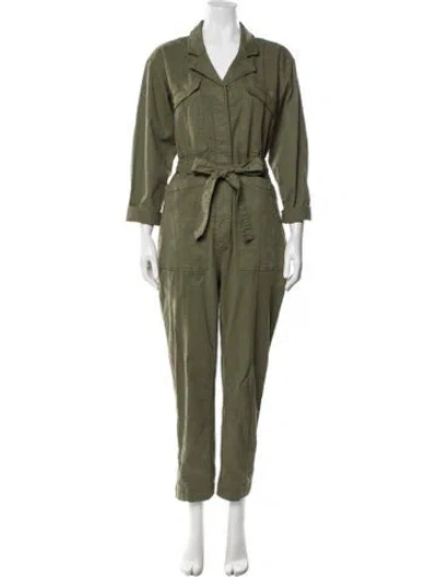Pre-owned Alex Mill V-neck Jumpsuit In Green