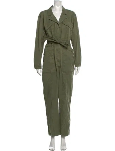 Pre-owned Alex Mill V-neck Jumpsuit In Green