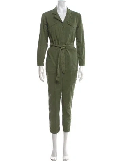 Pre-owned Alex Mill V-neck Jumpsuit In Green