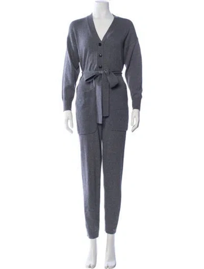 Pre-owned Alex Mill V-neck Jumpsuit In Grey