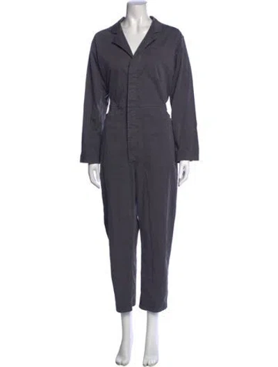 Pre-owned Alex Mill V-neck Jumpsuit In Grey