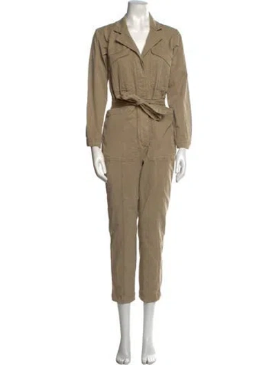 Pre-owned Alex Mill V-neck Jumpsuit In Neutral