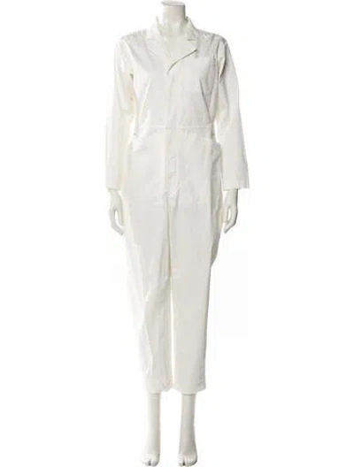 Pre-owned Alex Mill V-neck Jumpsuit In Neutral
