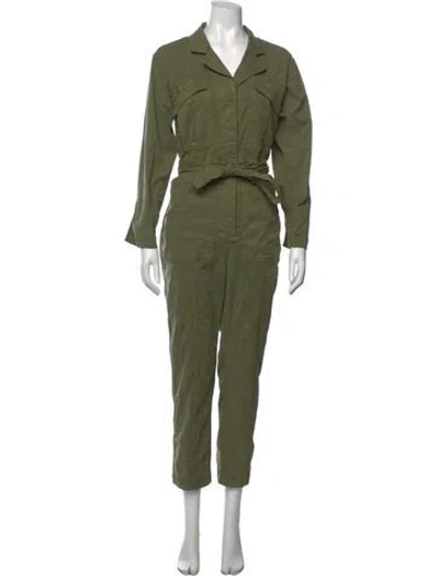 Pre-owned Alex Mill V-neck Jumpsuit W/ Tags In Green