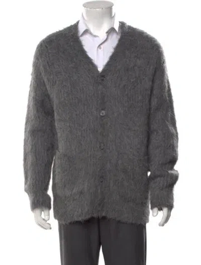 Pre-owned Alex Mill V-neck Long Sleeve Cardigan In Grey