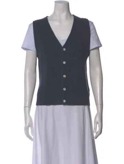 Pre-owned Alex Mill V-neck Sleeveless Top In Gray
