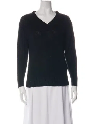 Pre-owned Alex Mill V-neck Sweater In Black