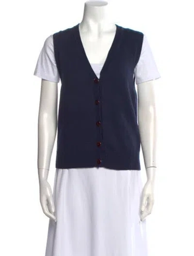 Pre-owned Alex Mill V-neck Sweater In Blue