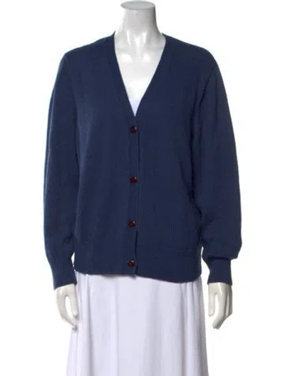 Pre-owned Alex Mill V-neck Sweater In Blue