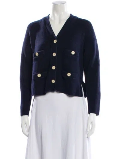 Pre-owned Alex Mill V-neck Sweater In Blue