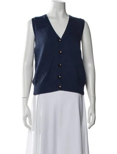 Pre-owned Alex Mill V-neck Sweater In Blue