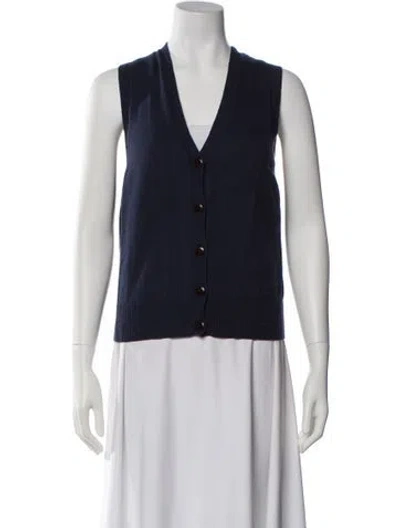 Pre-owned Alex Mill V-neck Sweater In Blue