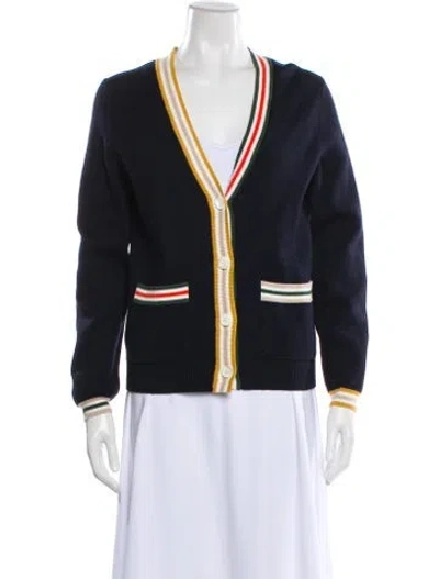 Pre-owned Alex Mill V-neck Sweater In Blue