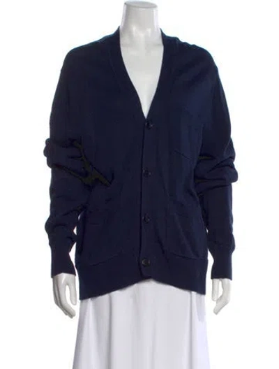 Pre-owned Alex Mill V-neck Sweater In Blue