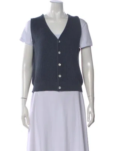 Pre-owned Alex Mill V-neck Sweater In Blue