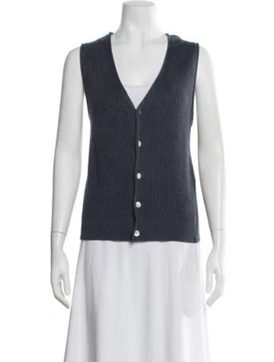 Pre-owned Alex Mill V-neck Sweater In Blue