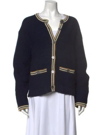 Pre-owned Alex Mill V-neck Sweater In Blue