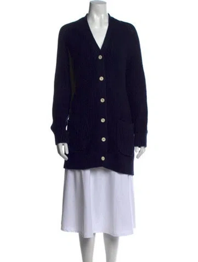 Pre-owned Alex Mill V-neck Sweater In Blue
