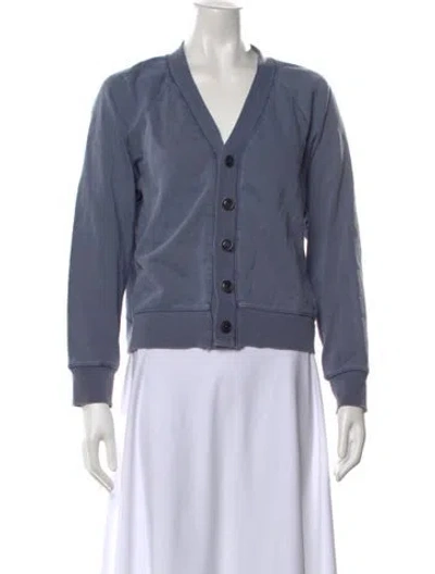 Pre-owned Alex Mill V-neck Sweater In Blue