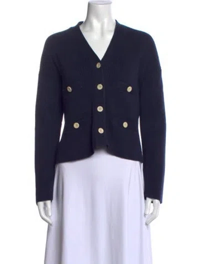 Pre-owned Alex Mill V-neck Sweater In Blue