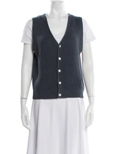 Pre-owned Alex Mill V-neck Sweater In Blue