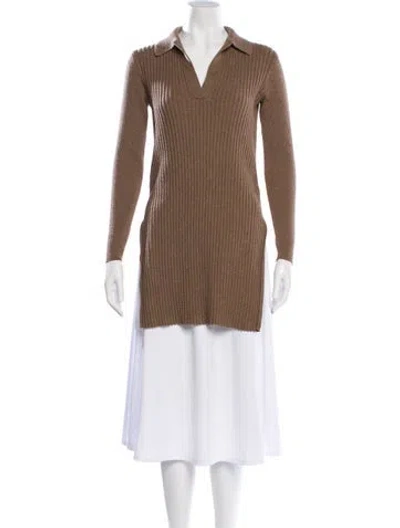 Pre-owned Alex Mill V-neck Sweater In Brown