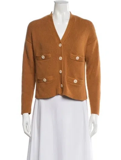 Pre-owned Alex Mill V-neck Sweater In Brown